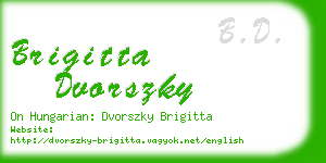 brigitta dvorszky business card